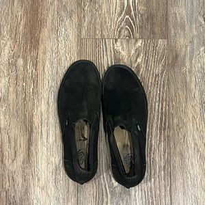 Black Vans Slides